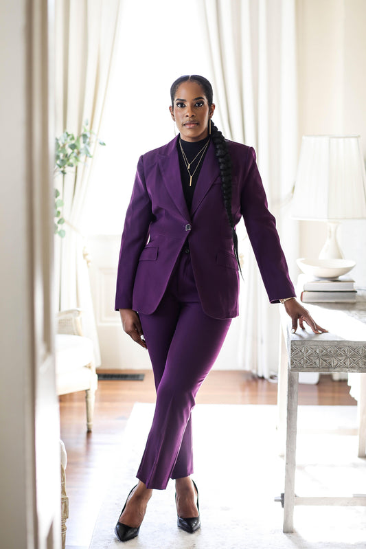 Stunning in Aubergine Women's Suit