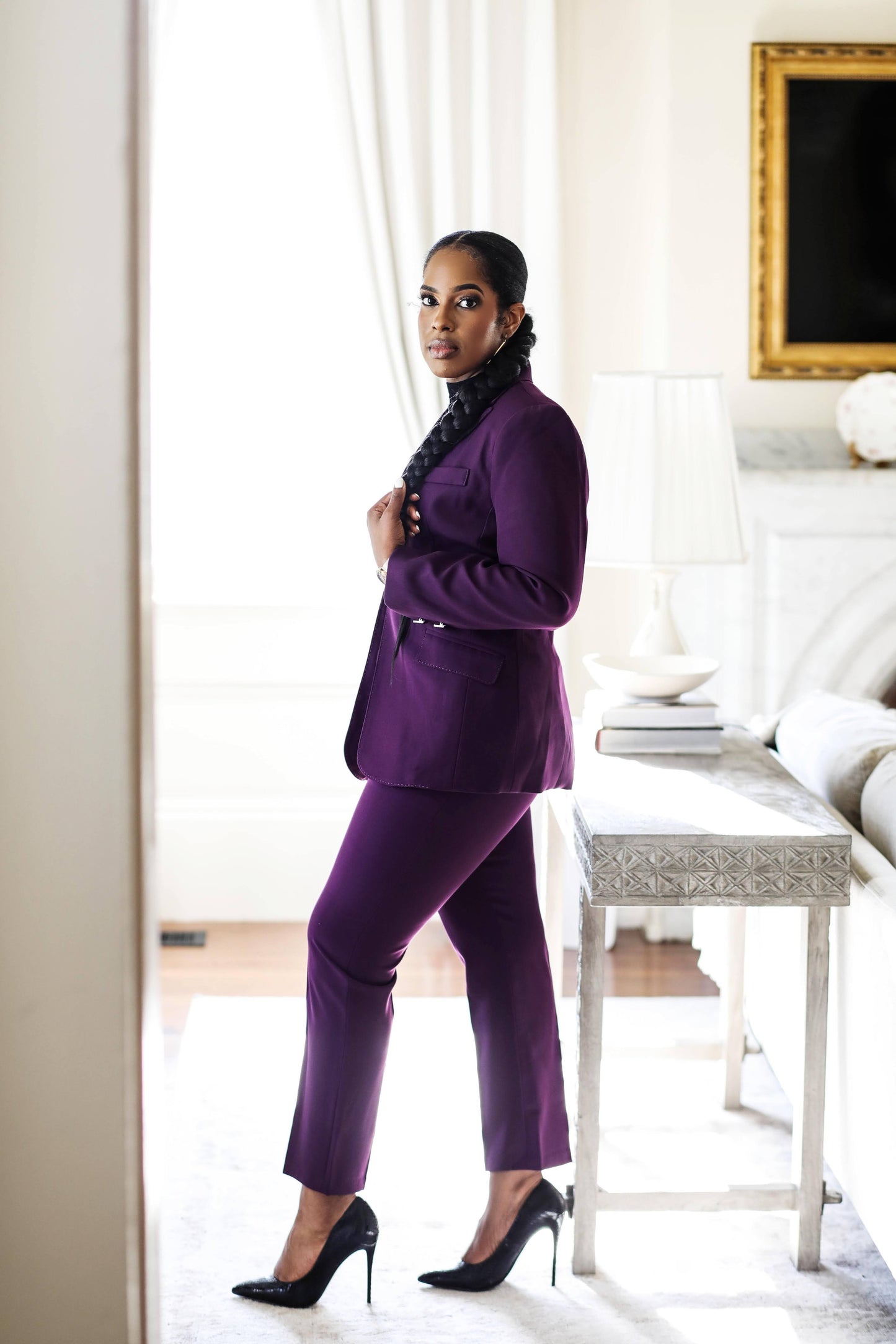 Stunning in Aubergine Women's Suit